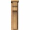 Ekena Millwork Yorktown Smooth Corbel w/Backplate, Western Red Cedar, 5 1/2"W x 10"D x 22"H COR06X10X22YOR01SWR - alternate 3